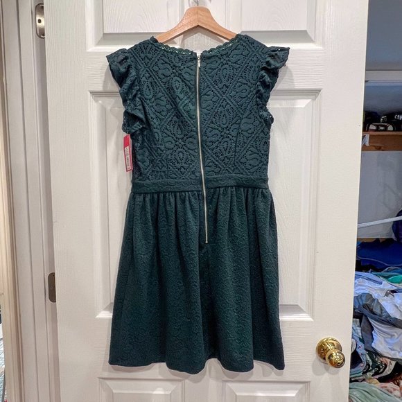 NWT Target Xhilaration Women's High Neck A-Line Dress in Pine, Size M - Picture 3 of 8